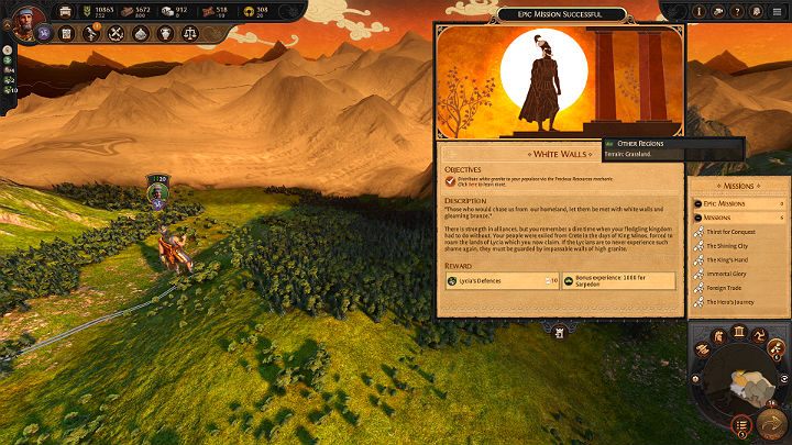 Każdy Bohater otrzymuje swoją pierwszą epicką misję w 8 turze kampanii - Total War Troy: Epickie misje - co to, jak aktywować? - Total War Troy - poradnik do gry