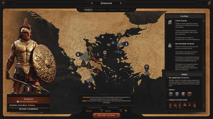Grając jako Achilles będziesz mógł korzystać z dodatkowego bonusu walki w zwarciu - wszystkie jednostki pozostające pod Twoją wodzą otrzymają +4 w trakcie ataku - Total War Troy: Achilles - bonusy, jednostki frakcji - Total War Troy - poradnik do gry