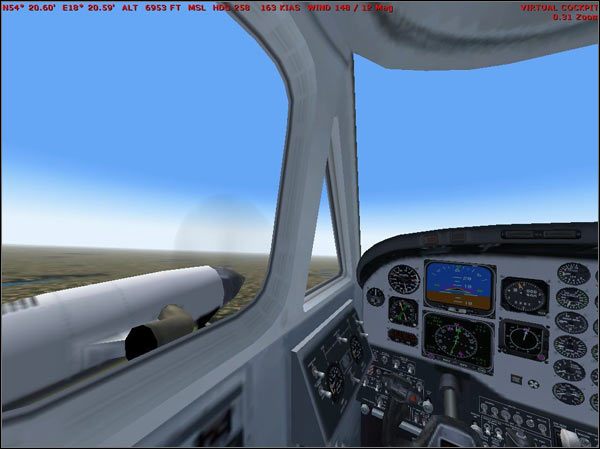 1 - Beechcraft King Air Wznoszenie i przelot - Microsoft Flight Simulator 2004: A Century of Flight - poradnik do gry