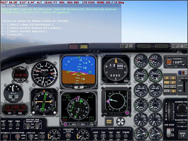 W oczekiwaniu na kolejne instrukcje możemy wykorzystać dane o pasie do przygotowania się do lądowania - Beechcraft King Air Przygotowanie do lądowania cz.1 - Microsoft Flight Simulator 2004: A Century of Flight - poradnik do gry