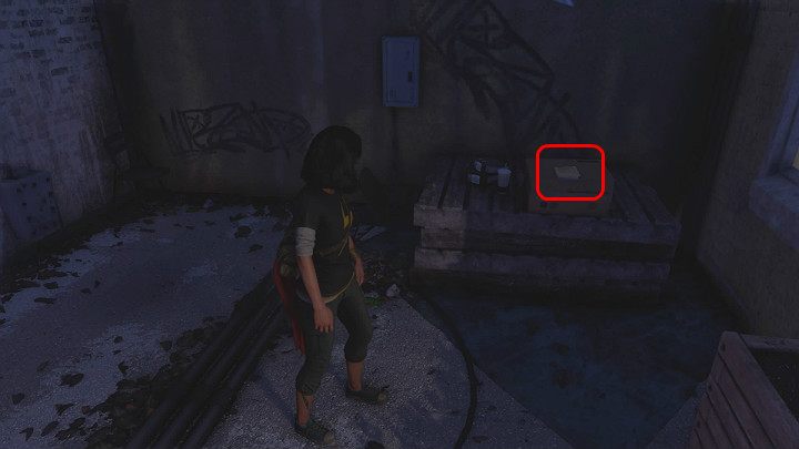 Notatkę znajdziesz w zaułku po prawej stronie, na drewnianej skrzynce - Marvels Avengers: Nowa codzienność - sekrety, znajdźki - Marvels Avengers - poradnik do gry