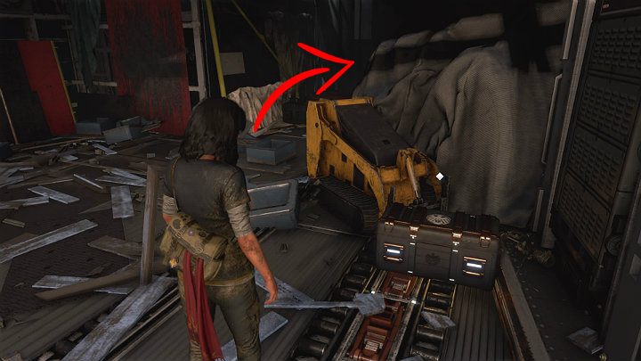 Po wejściu na pokład Chimery nie idź od razu na wyższy poziom statku, lecz udaj się ciemnym zaułkiem w głąb pierwszego pomieszczenia - Marvels Avengers: Droga powrotna - sekrety, znajdźki - Marvels Avengers - poradnik do gry