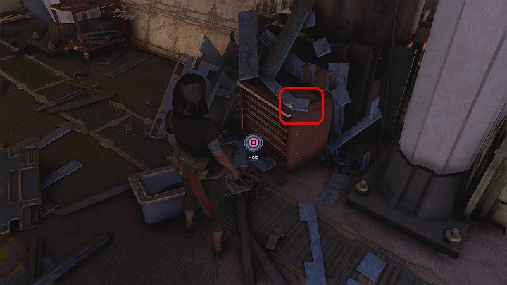 Notatkę znajdziesz na czerwonej skrzynce z narzędziami za samolotem stojącym w lewej części hangaru - Marvels Avengers: Droga powrotna - sekrety, znajdźki - Marvels Avengers - poradnik do gry