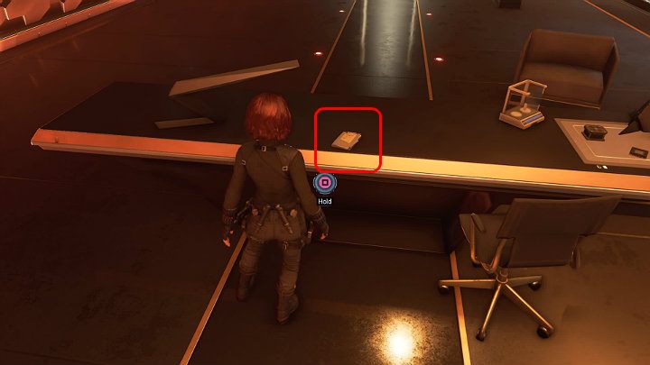 Gdy wejdziesz do pierwszego pomieszczenia laboratorium Moniki Rappaccini podejdź do jej biurka, a znajdziesz tam jedną notatkę - Marvels Avengers: Samotna walka - sekrety, znajdźki - Marvels Avengers - poradnik do gry