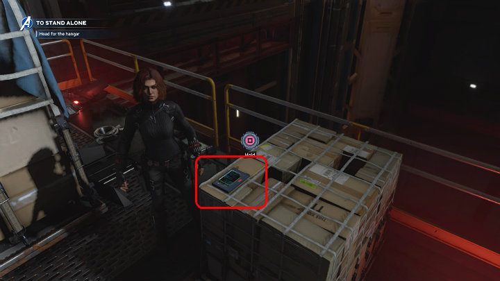 Omiń drzwi prowadzące do głównego hangaru i idź cały czas prosto - Marvels Avengers: Samotna walka - sekrety, znajdźki - Marvels Avengers - poradnik do gry