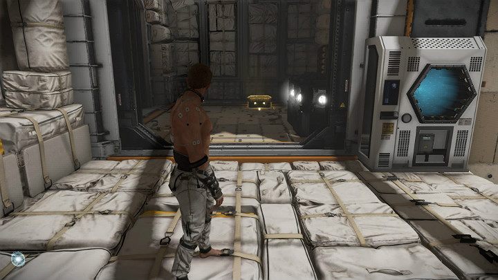 Gdy tylko wylądujesz odwróć się w prawo - na ścianie umieszczono przycisk - Marvels Avengers: Próba 1, 2, 3 - sekrety, znajdźki - Marvels Avengers - poradnik do gry