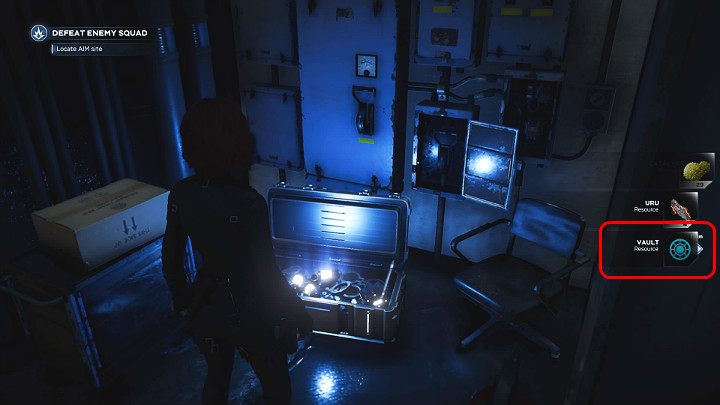 Pod ziemią znajdziesz dwie skrzynie: w jednej z nich ukryto standardowe wyposażenie, a w drugiej (srebrnej) specjalny zasób o nazwie Skarbiec (Vault) - Marvels Avengers: Tundrowy skarbiec (Snowy Tundra Vault) - Marvels Avengers - poradnik do gry