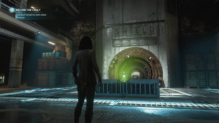 Po wejściu do skarbca rozejrzyj się po rozległym pomieszczeniu - Marvels Avengers: Leśny skarbiec (Forest Vault) - Marvels Avengers - poradnik do gry