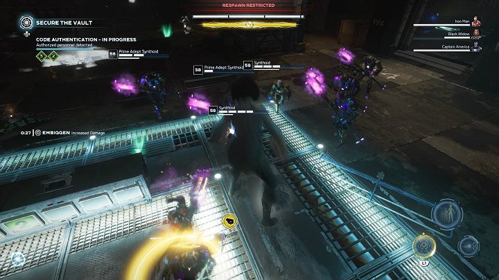 Po każdej ukończonej fazie przejmowania terminali rozpocznie się faza autoryzacji kodu dostępu do skarbca - Marvels Avengers: Leśny skarbiec (Forest Vault) - Marvels Avengers - poradnik do gry