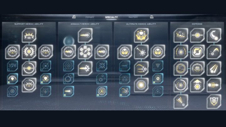 W drzewku Specjalności polecamy następujące umiejętności (specjalizacje) - Marvels Avengers: Iron Man - buildy, opis postaci - Marvels Avengers - poradnik do gry