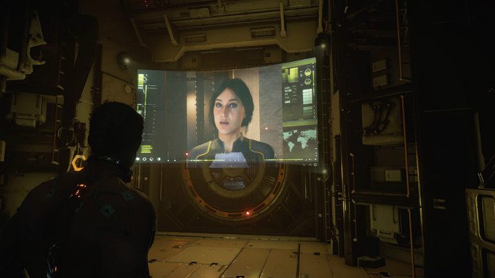 Po pewnej chwili śluza prowadząca do wyjścia zamknie się tuż przed Twoim nosem, a na wirtualnym ekranie wyświetli się połączenie wideo z Dr - Marvels Avengers: Próba 1, 2, 3 / Testing 1, 2, 3 - solucja - Marvels Avengers - poradnik do gry