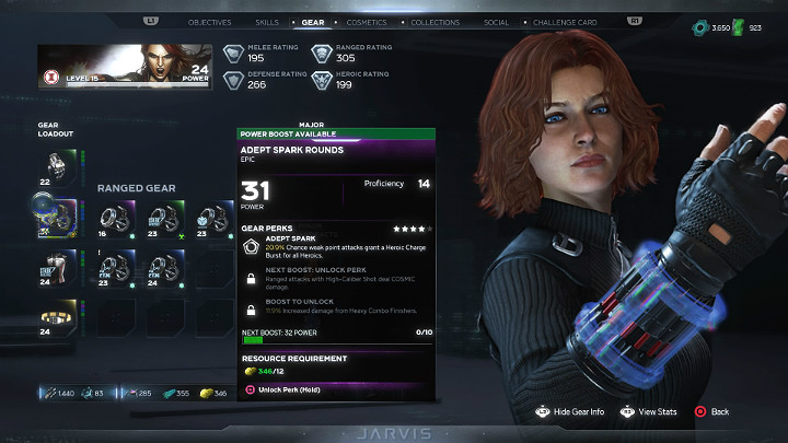 Bardzo ważne jest, aby w trakcie rozgrywki starać się wybierać na każdy możliwy slot przedmiot o najwyższym poziomie Mocy, aby sukcesywnie zwiększać ogólny poziom Mocy postaci - Marvels Avengers: Poziom Mocy - Marvels Avengers - poradnik do gry