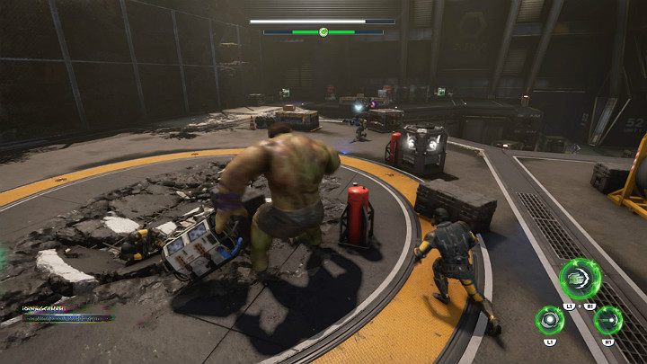 Przed wejściem do kompleksu AIM będzie czekać na Ciebie komitet powitalny złożony z kilkunastu pomniejszych przeciwników, a także z kilku wrogów z tarczami i żołnierzy uzbrojonych w broń dystansową - Marvels Avengers: W poszukiwaniu Olimpii/To find Olympia - solucja - Marvels Avengers - poradnik do gry