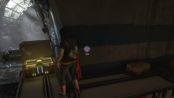 W pierwszej kolejności wskocz na szafki z prawej strony i otwórz złotą skrzynię, w której znajdziesz wyposażenie rzadkiej jakości - Marvels Avengers: W poszukiwaniu Olimpii/To find Olympia - solucja - Marvels Avengers - poradnik do gry