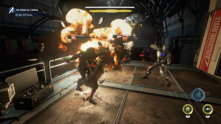 Ponownie aktywujesz zabezpieczenia obronne AIM i dookoła Ciebie zaroi się od przeciwników - Marvels Avengers: W poszukiwaniu Olimpii/To find Olympia - solucja - Marvels Avengers - poradnik do gry