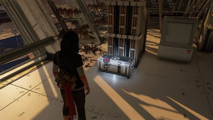 Idź w stronę głównego pokładu i przejdź przez pierwsze drzwi po lewej stronie, a trafisz do laboratorium - Marvels Avengers: Witaj, stary przyjacielu/Hello old friend - solucja - Marvels Avengers - poradnik do gry