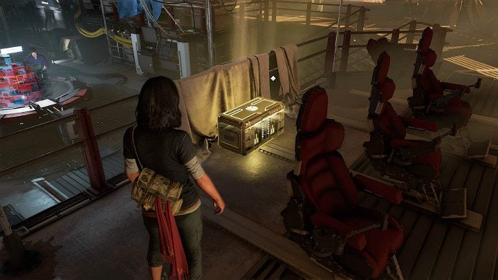 Zejdź schodami z prawej strony i idź do przodu - Marvels Avengers: Witaj, stary przyjacielu/Hello old friend - solucja - Marvels Avengers - poradnik do gry