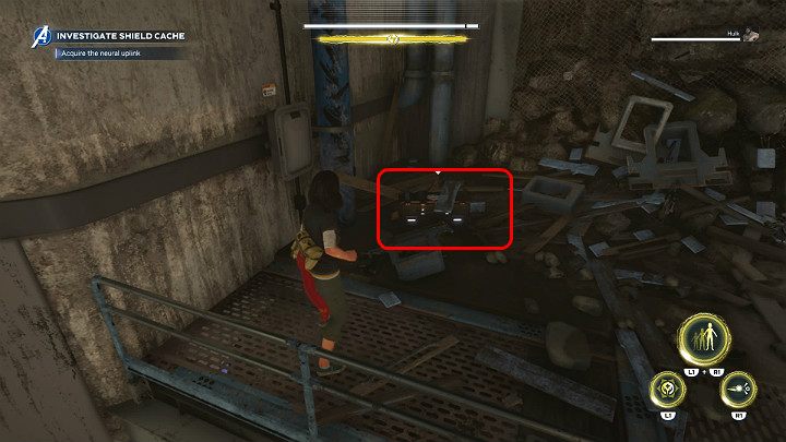 Idąc dalej w głąb kompleksu dotrzesz do obszernego pomieszczenia z zamkniętymi drzwiami do sejfu - Marvels Avengers: Brakujące ogniwa/Missing links - solucja, opis przejścia - Marvels Avengers - poradnik do gry