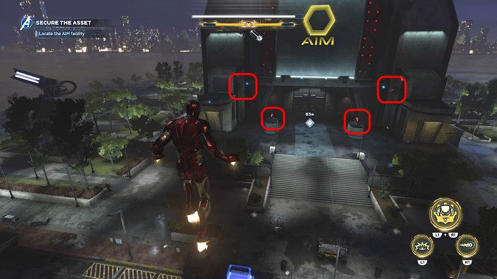 Gdy dojdziesz już do głównego punktu będziesz musiał stanąć w oznaczonym miejscu (na talerzu) i zabezpieczyć ten obszar - Marvels Avengers: Samotnie przeciwko AIM/Alone against AIM - solucja - Marvels Avengers - poradnik do gry