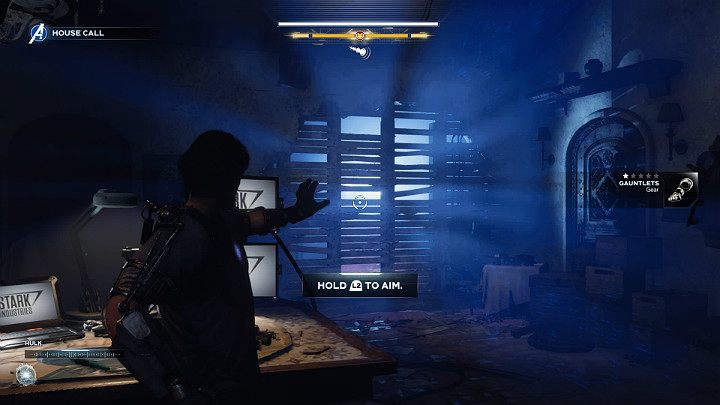 W tym momencie przejdziesz krótki samouczek z posługiwania się tą bronią - Marvels Avengers: Wizyta domowa/House Call - solucja, opis przejścia - Marvels Avengers - poradnik do gry