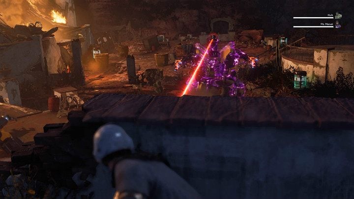 Pierwszym poważnym przeciwnikiem, którego będziesz musiał pokonać będzie Dreadbot - Marvels Avengers: Wizyta domowa/House Call - solucja, opis przejścia - Marvels Avengers - poradnik do gry