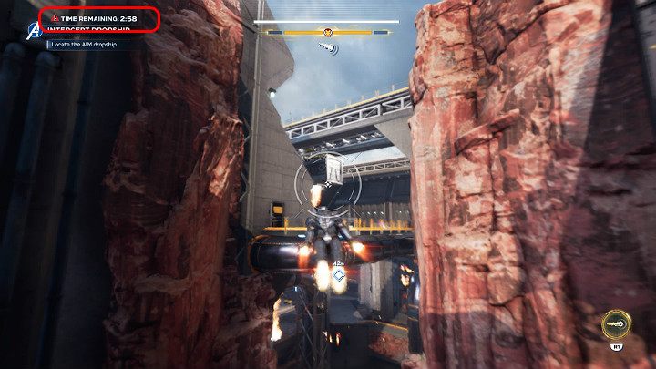 Zwróć uwagę na to, że ten etap misji również został ograniczony czasowo - Marvels Avengers: Poszukiwania zbroi/Armor chase - solucja, opis przejścia - Marvels Avengers - poradnik do gry