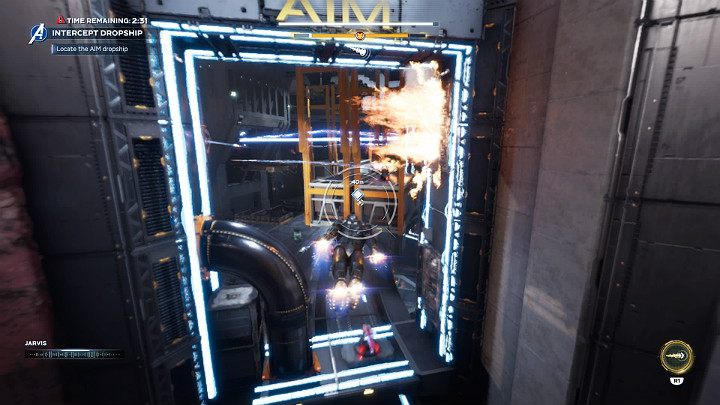 Po raz kolejny skup się na dotarciu do głównego celu - Marvels Avengers: Poszukiwania zbroi/Armor chase - solucja, opis przejścia - Marvels Avengers - poradnik do gry