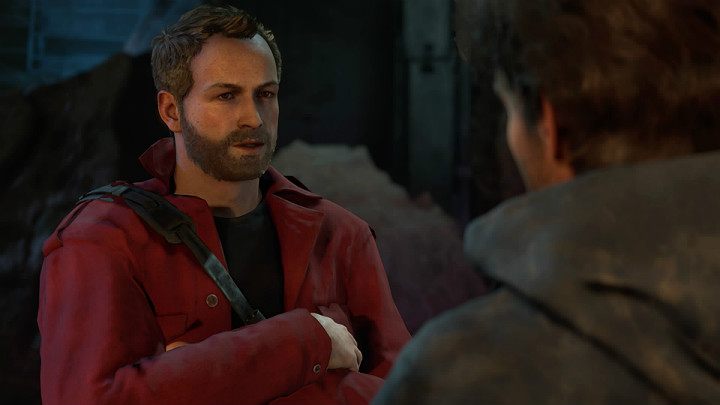 Po skończonej walce będziesz świadkiem rozmowy Brucea z Kamalą, a następnie zostaniesz zaskoczony wizytą żołnierzy ruchu oporu - Marvels Avengers: Psy wojny/The Dogs of War - solucja, opis przejścia - Marvels Avengers - poradnik do gry