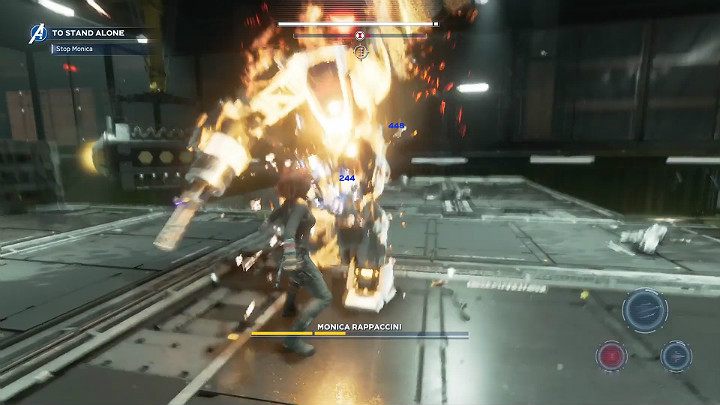 Monica wróci na pole walki jeszcze mocniejsza niż dotychczas, bo będzie dysponować umiejętnościami ognia - Marvels Avengers: Monica Rappaccini - boss, jak pokonać? - Marvels Avengers - poradnik do gry