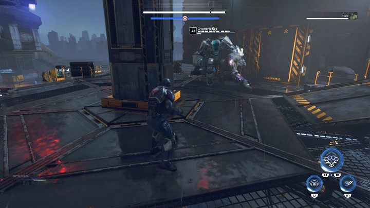 Idąc do głównego znacznika misji natkniesz się na pierwszych żołnierzy AIM - Marvels Avengers: Siłą umysłu/By Force of Mind - solucja, finałowy boss - Marvels Avengers - poradnik do gry