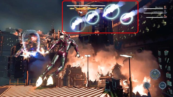 Niestety to zadanie będzie trudniejsze niż mogłoby się wydawać, ponieważ MODOK będzie bezustannie wiercił się w powietrzu i strzelał w Tonyego rakietami, których należy unikać lub zniszczyć celnym strzałem z rękawicy repulsacyjnej - Marvels Avengers: MODOK - boss, jak pokonać? - Marvels Avengers - poradnik do gry