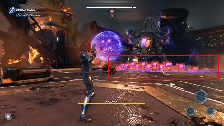 W trakcie walki przeciwnik będzie posyłał w Twoim kierunku atak, który wygląda nieco jak płynąca fala - Marvels Avengers: MODOK - boss, jak pokonać? - Marvels Avengers - poradnik do gry