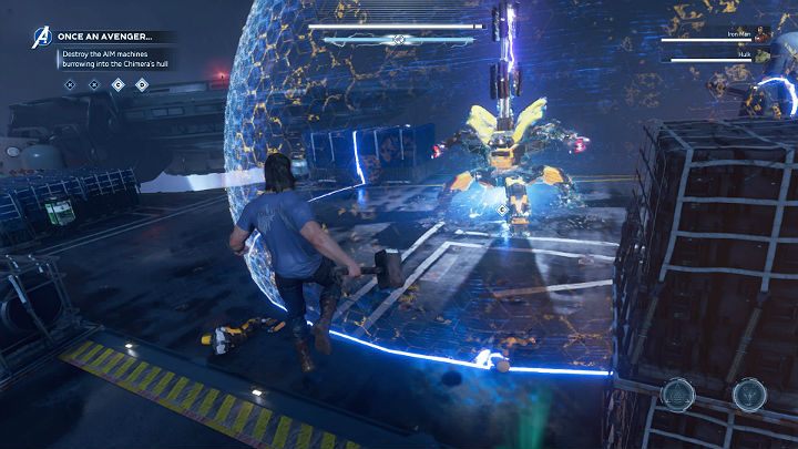 Po rozprawieniu się z elitarnymi jednostkami możesz przejść do metodycznego niszczenia Dreadbotów - Marvels Avengers: Avenger na zawsze.../Once an Avenger - solucja - Marvels Avengers - poradnik do gry