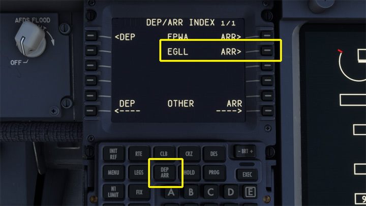 Analogicznie wybieracie procedurę przylotu STAR oraz pas do lądowania na lotnisku docelowym, ale w tej chwili nie jest to konieczne - PMDG 737: Cold Start i plan lotu w FMC - Microsoft Flight Simulator 2020 - poradnik do gry