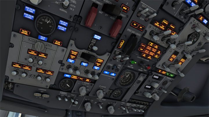 Jeśli wszystko działa, można ją z powrotem przełączyć w pozycję BRIGHT (jasne) lub DIM (przygaszone) - PMDG 737: Cold Start i plan lotu w FMC - Microsoft Flight Simulator 2020 - poradnik do gry