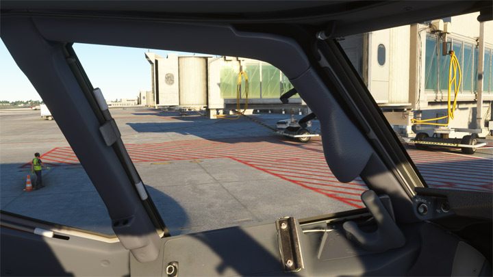 Odłączcie wszelkie rękawy jetways, schody, pozamykajcie drzwi, jeśli jeszcze nie zostało to zrobione - PMDG 737: Cold Start i plan lotu w FMC - Microsoft Flight Simulator 2020 - poradnik do gry