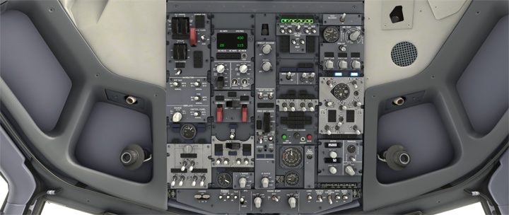 Na koniec warto rzucić okiem na panel overhead oraz panel instrumentów i sprawdzić, czy nie świeci się żadna pomarańczowa kontrolka oznaczająca problem z jakimś systemem - PMDG 737: Cold Start i plan lotu w FMC - Microsoft Flight Simulator 2020 - poradnik do gry