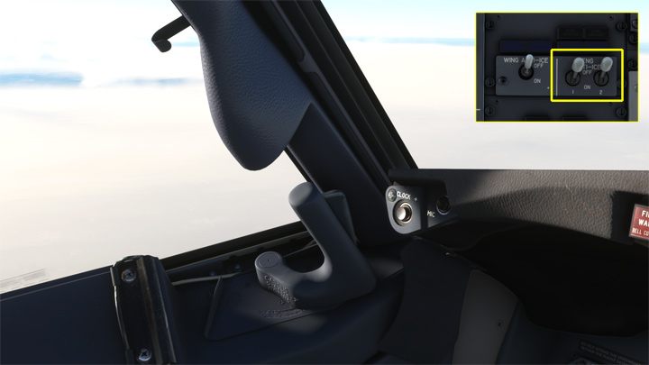 Jeśli samolot podczas zniżania będzie przelatywał przez gęstą chmurę, pamiętajcie o włączeniu systemu Anti-Ice silnika - PMDG 737: Zniżanie, podejście i lądowanie ILS - Microsoft Flight Simulator 2020 - poradnik do gry