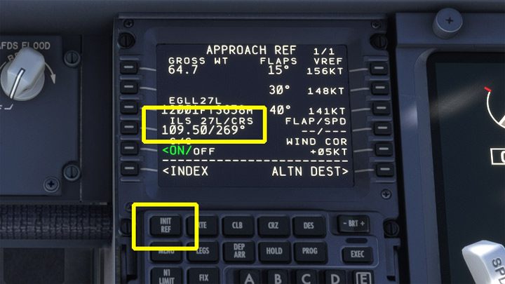 Sprawdźcie częstotliwość ILS dla wyznaczonego do lądowania pasa - PMDG 737: Zniżanie, podejście i lądowanie ILS - Microsoft Flight Simulator 2020 - poradnik do gry