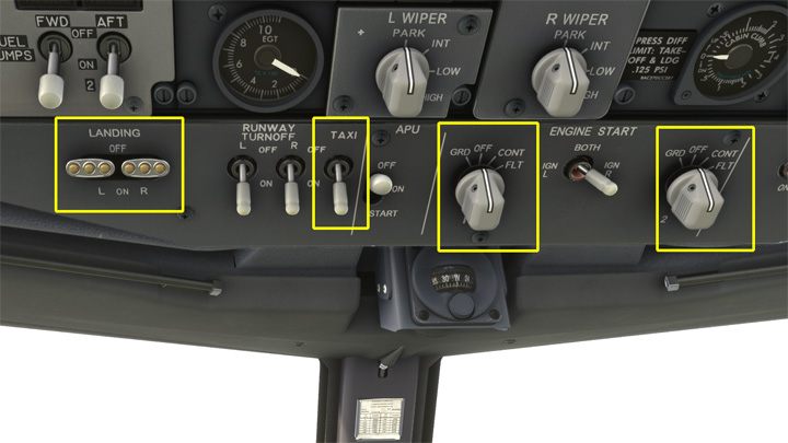 W czasie kołowania należy oczyścić samolot - PMDG 737: Zniżanie, podejście i lądowanie ILS - Microsoft Flight Simulator 2020 - poradnik do gry