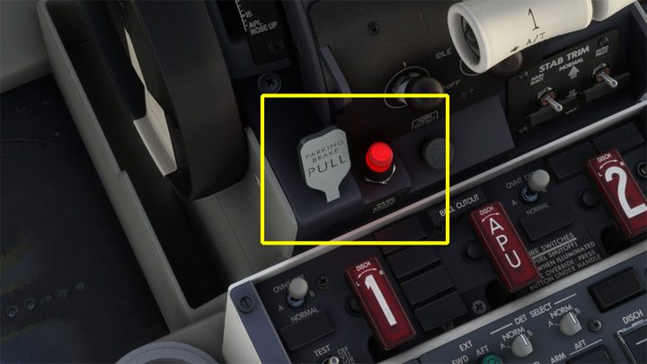 Zaciągnijcie hamulec parkingowy - PMDG 737: Zniżanie, podejście i lądowanie ILS - Microsoft Flight Simulator 2020 - poradnik do gry