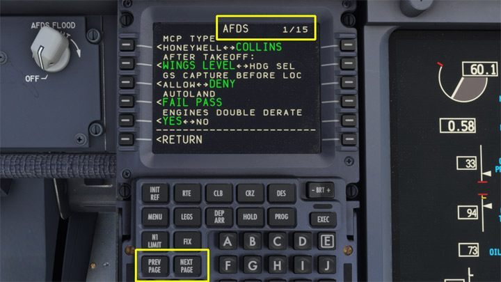 W górnym rogu zakładki EQUIPMENT widać, że liczy ona aż 16 stron - PMDG 737: Aircraft - konfiguracja samolotu (PMDG Setup) - Microsoft Flight Simulator 2020 - poradnik do gry