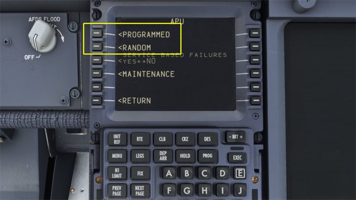 Wybierzcie jedną z opcji czasu aktywacji usterki - PMDG 737: Aircraft - konfiguracja samolotu (PMDG Setup) - Microsoft Flight Simulator 2020 - poradnik do gry