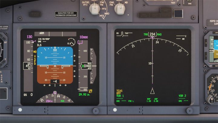 Primary Flight Display i Navigation Display to najważniejsze ekrany podczas lotu - PMDG 737: Kokpit Boeinga 737 - Microsoft Flight Simulator 2020 - poradnik do gry