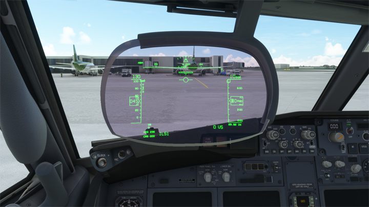 HGS wyświetla wiele informacji z ekranu Primary Flight Display - PMDG 737: Kokpit Boeinga 737 - Microsoft Flight Simulator 2020 - poradnik do gry