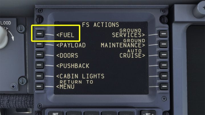 Wybierzcie pierwszą opcję: FUEL - PMDG 737: Tankowanie samolotu - Microsoft Flight Simulator 2020 - poradnik do gry