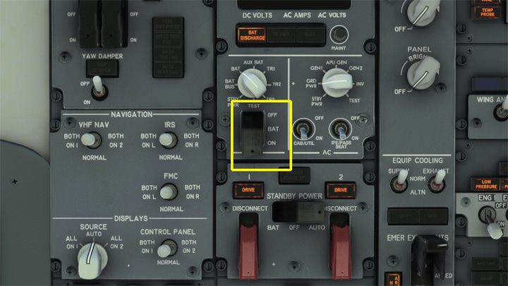 Tankowanie wymaga włączenia zasilania elektrycznego - PMDG 737: Tankowanie samolotu - Microsoft Flight Simulator 2020 - poradnik do gry