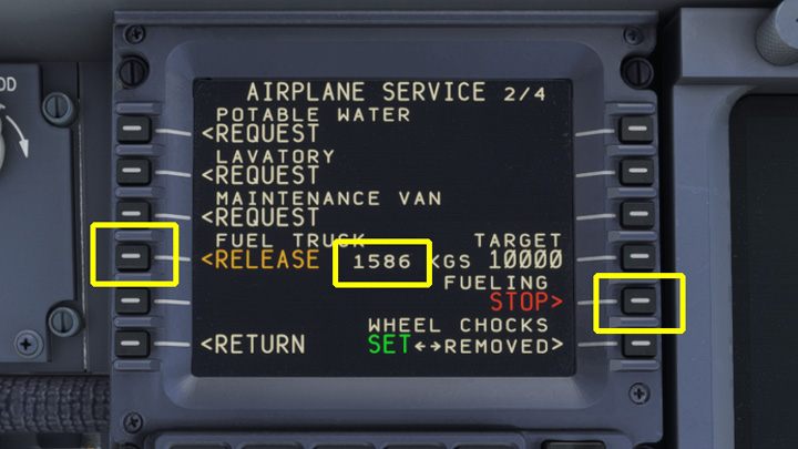 Postępy widać na środku ekranu - PMDG 737: Tankowanie samolotu - Microsoft Flight Simulator 2020 - poradnik do gry
