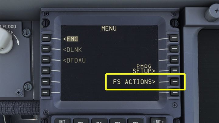 Wybierzcie widok FMC (LCtrl + 3) - PMDG 737: Boarding pasażerów i załadunek bagaży - Microsoft Flight Simulator 2020 - poradnik do gry