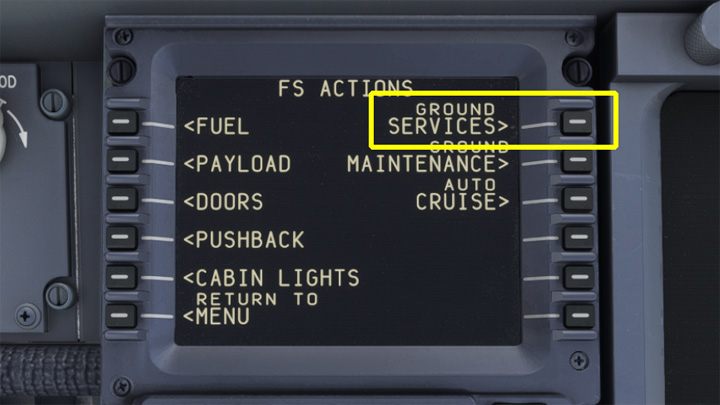 Wybierzcie GROUND SERVICES - PMDG 737: Boarding pasażerów i załadunek bagaży - Microsoft Flight Simulator 2020 - poradnik do gry